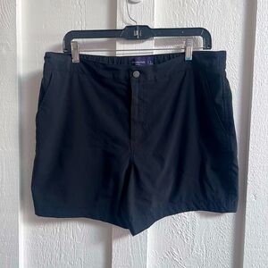 Abercrombie & Fitch Black Flat Front swim trucks board shorts - Large